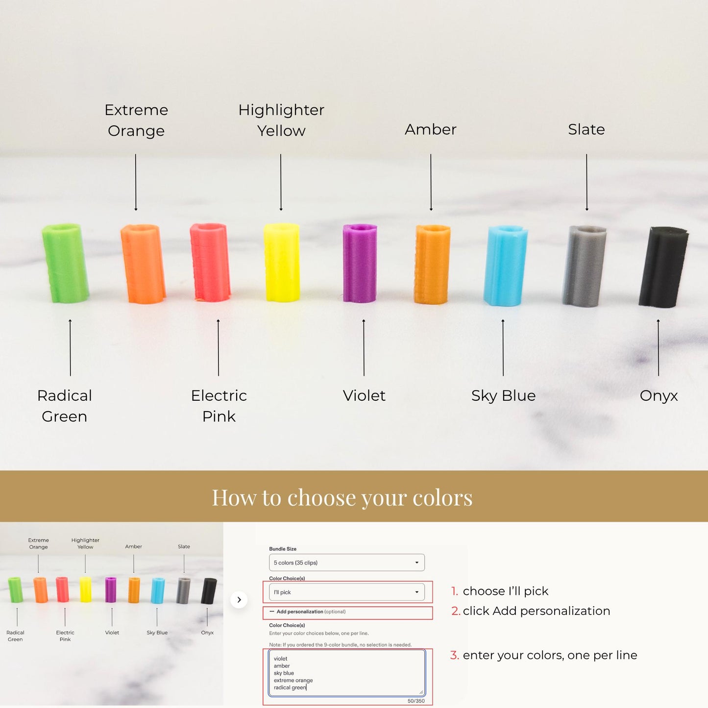 Syringe ID Clips | Color Coded TPU Clips for Prefilled Syringes