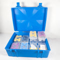 16-Kit Peptide Storage Case, Fits Sixteen 3mL Vial Kit Boxes, Large Organizer for Peptide Kits, Latching Hard Case for Fridge or Freezer