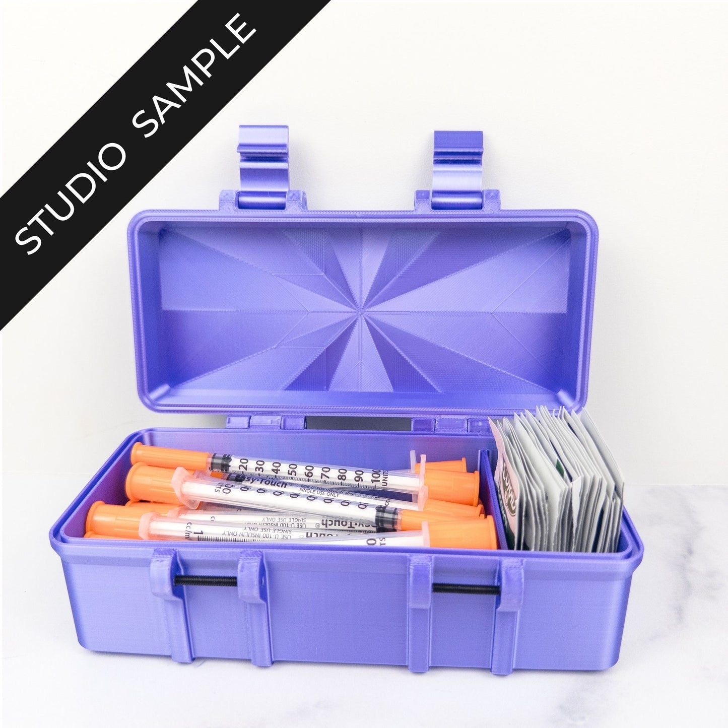 Syringe and Wipe Storage Case - Studio Sample