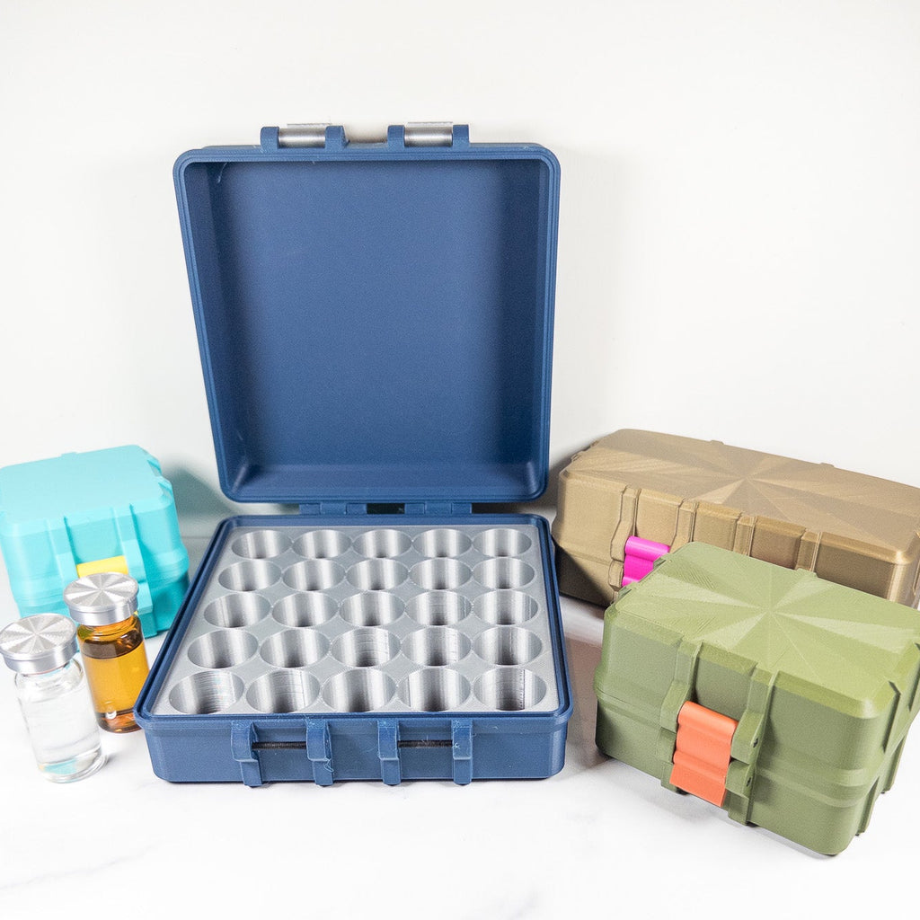 10mL Vial Storage Case – Holds 2–25 Vials