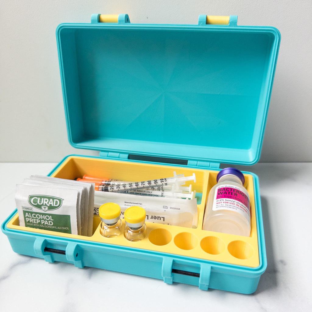 Organizer Case for Peptides, Travel Friendly Injection Organizer