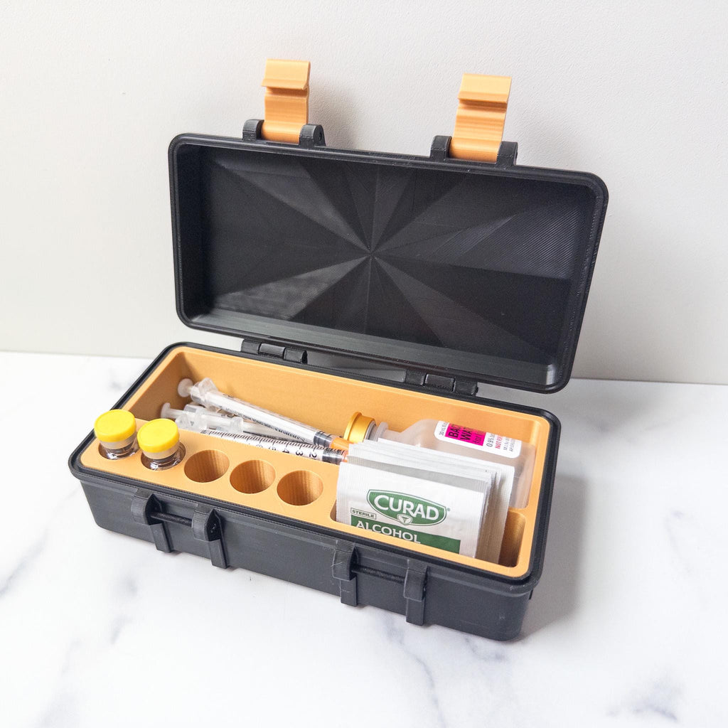 Organizer Case for Peptides, Travel Friendly Injection Organizer
