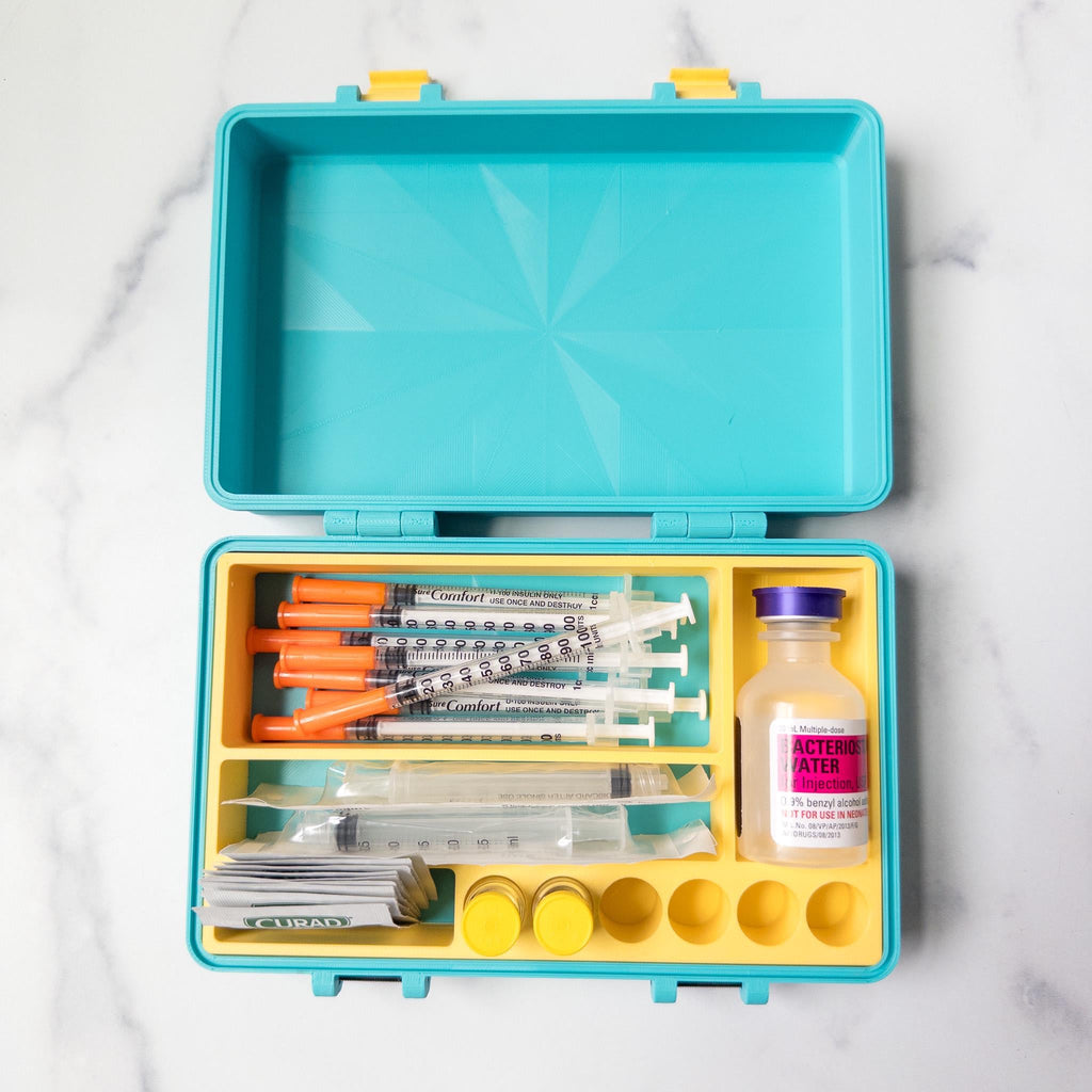 Organizer Case for Peptides, Travel Friendly Injection Organizer