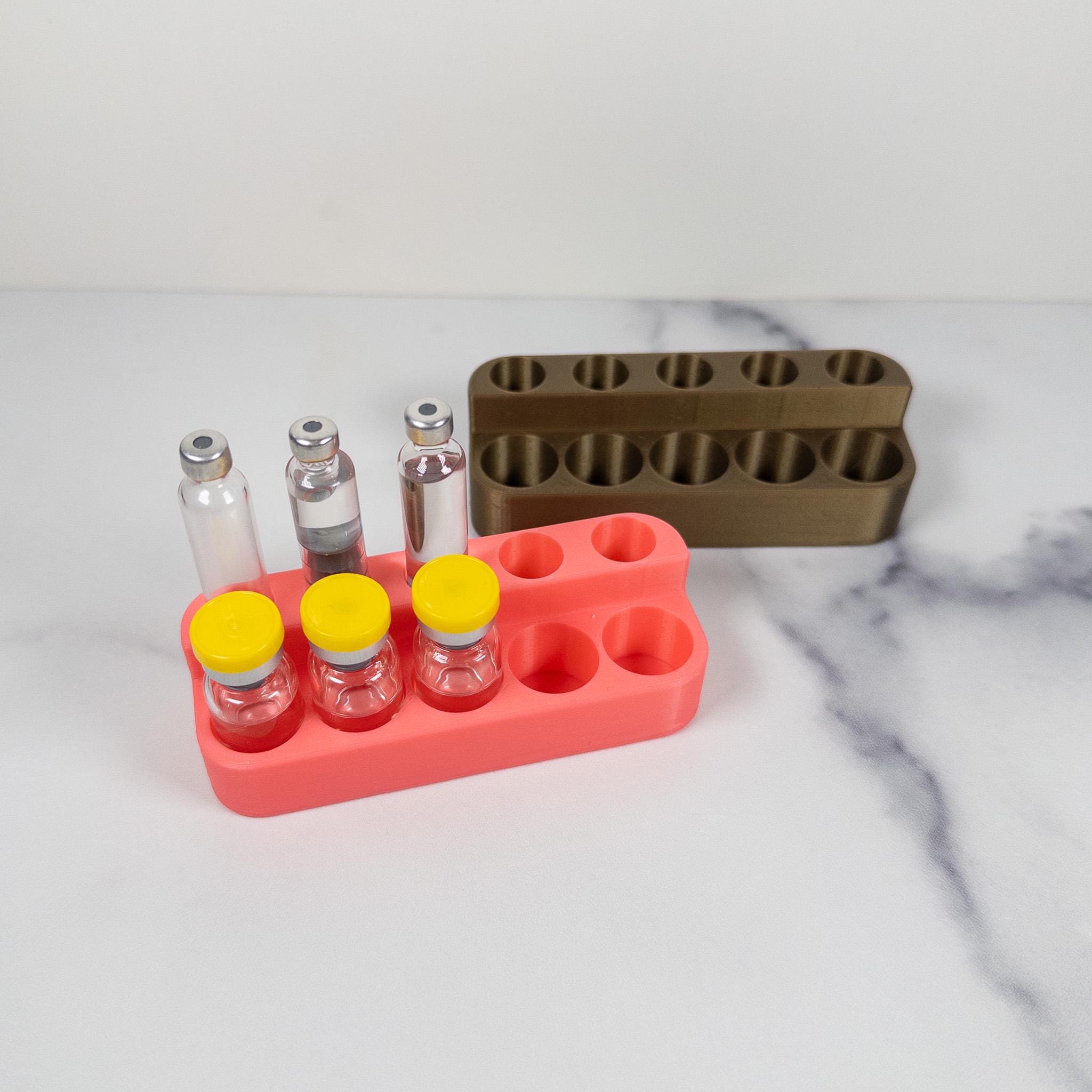 Peptide Cartridge & Vial Holder | Filling Station Organizer for Injection Pens