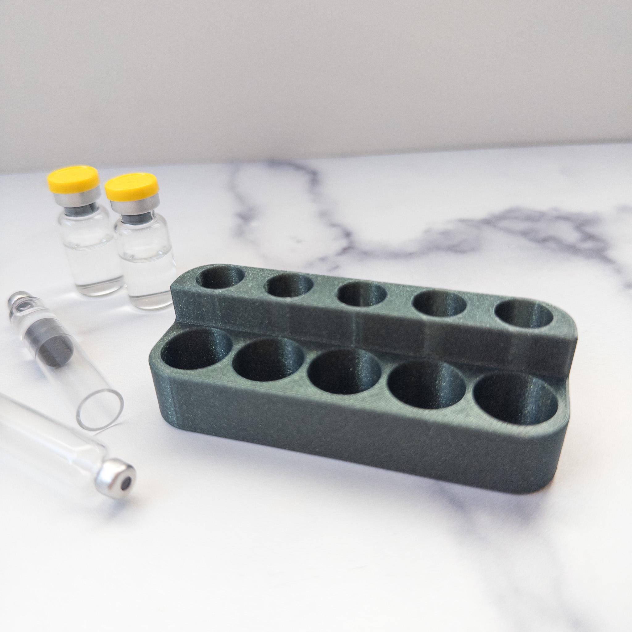 Peptide Cartridge & Vial Holder | Filling Station Organizer for Injection Pens