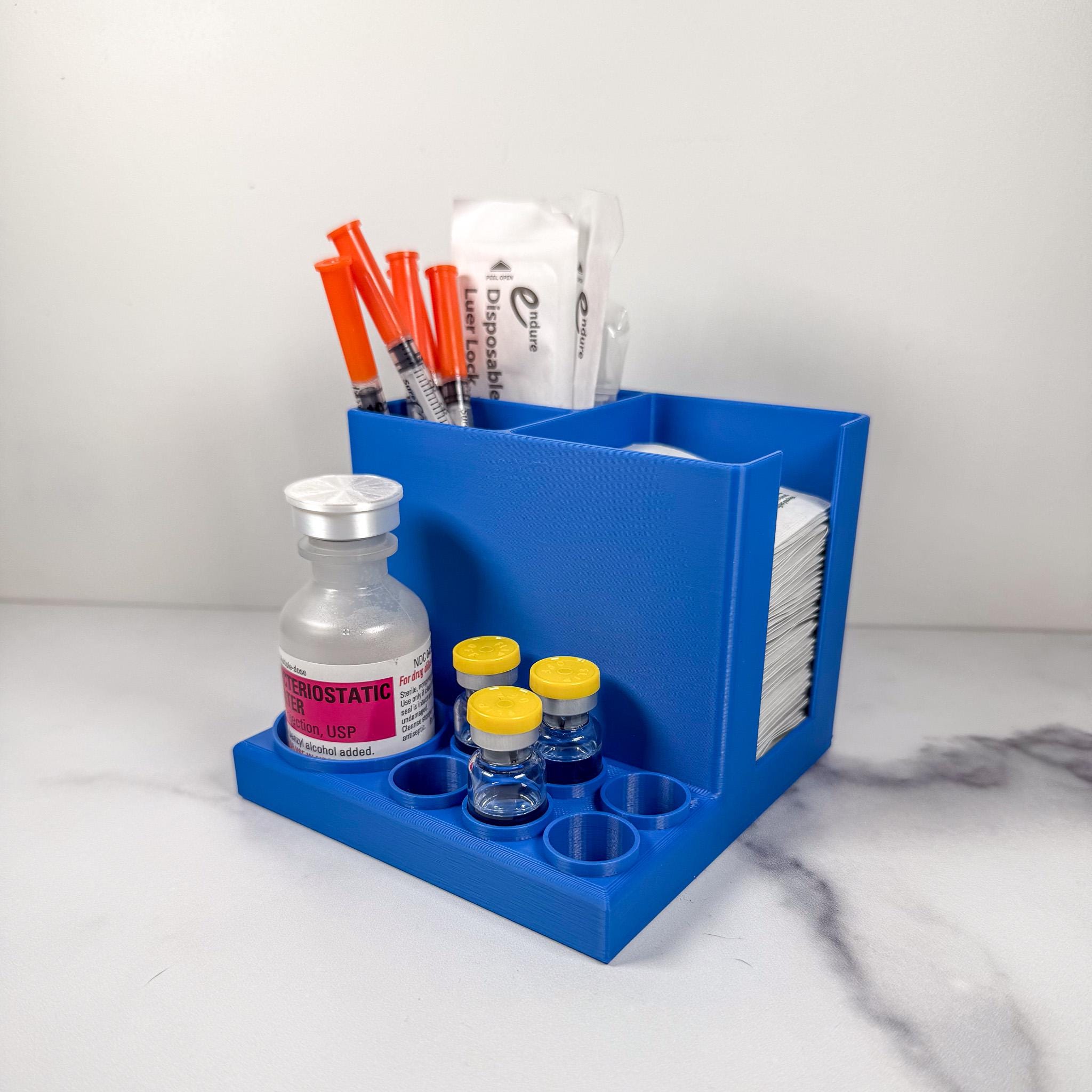 Peptide Station Organizer | Peptide Reconstitution Setup for Supplies