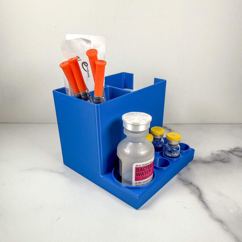 Peptide Station Organizer | Peptide Reconstitution Setup for Supplies