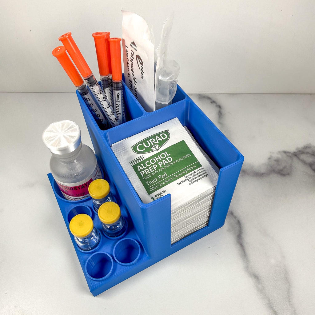 Peptide Station Organizer | Peptide Reconstitution Setup for Supplies