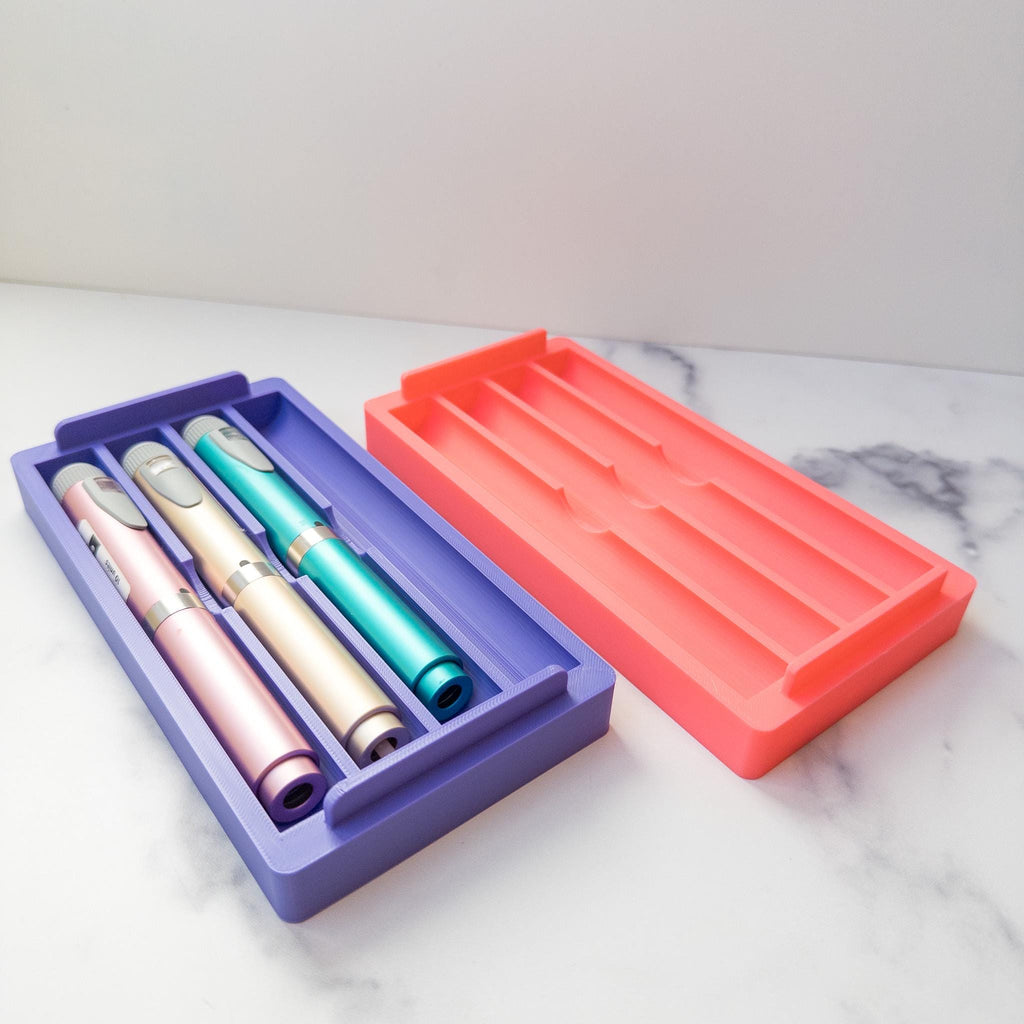 Stacking Injection Pen Tray Organizer | 3D Printed Storage for Peptide Pens