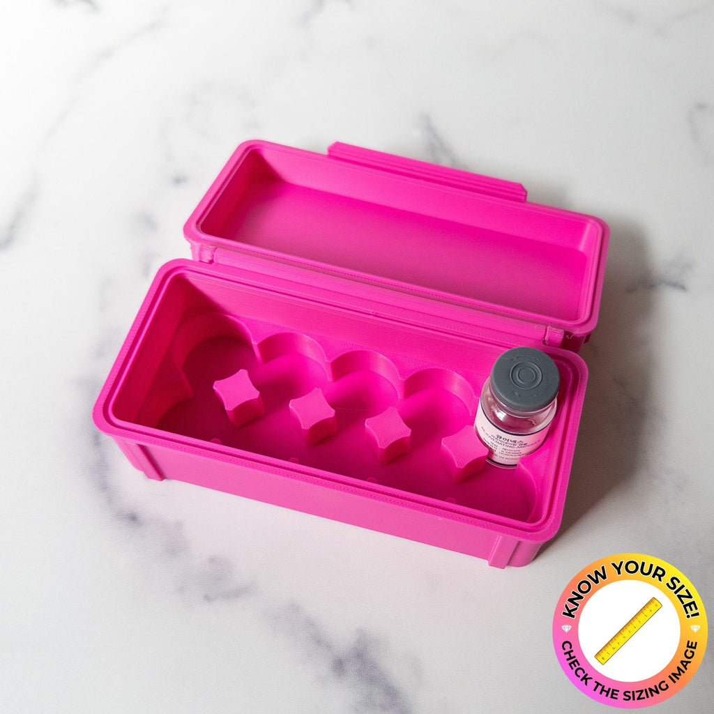 Tox Box | Vial Storage Case for Cosmetic Serums | Secure Organizer for Microneedling Vials