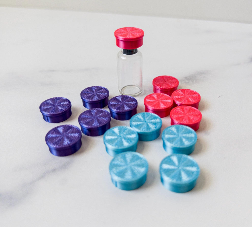 Vial Caps for 3ml, 10 Pack for Snap Off Crimp Caps