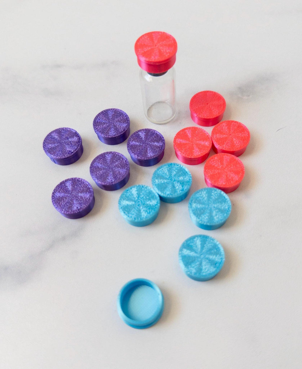 Vial Caps for 3ml, 10 Pack for Snap Off Crimp Caps