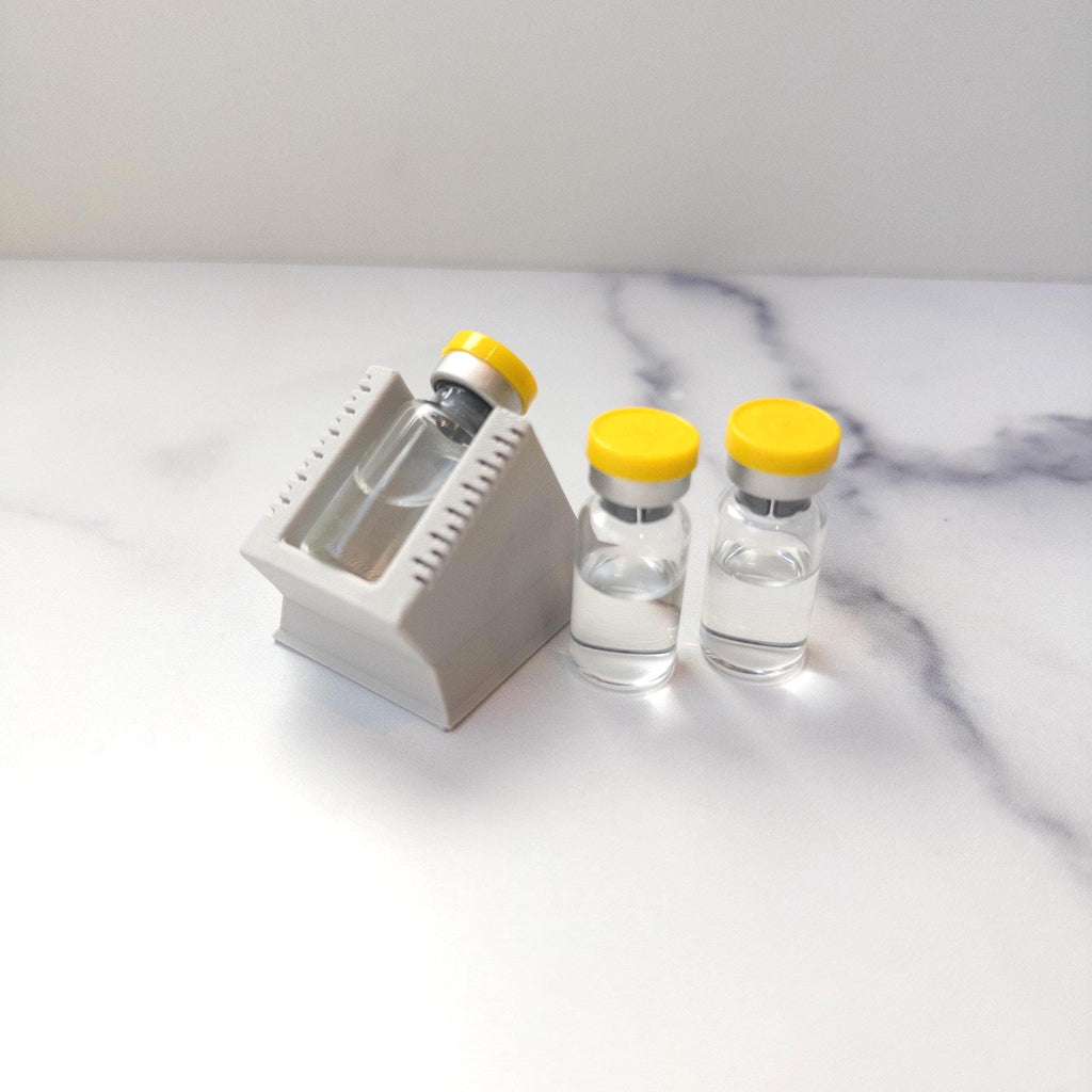 Vial Labeling Tool for 3mL and 10mL Vials | Straight Label Applicator | Easy Label Guide for Peptide Vials