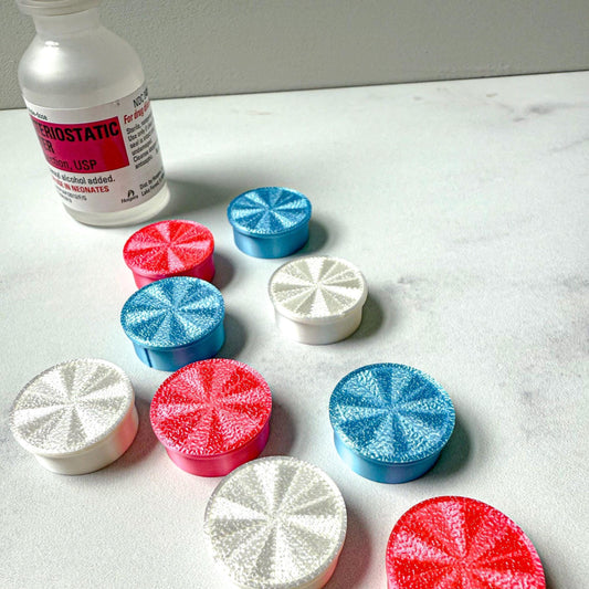 30mL Bac Water Caps – Pfizer/Hospira Style (5-pack)