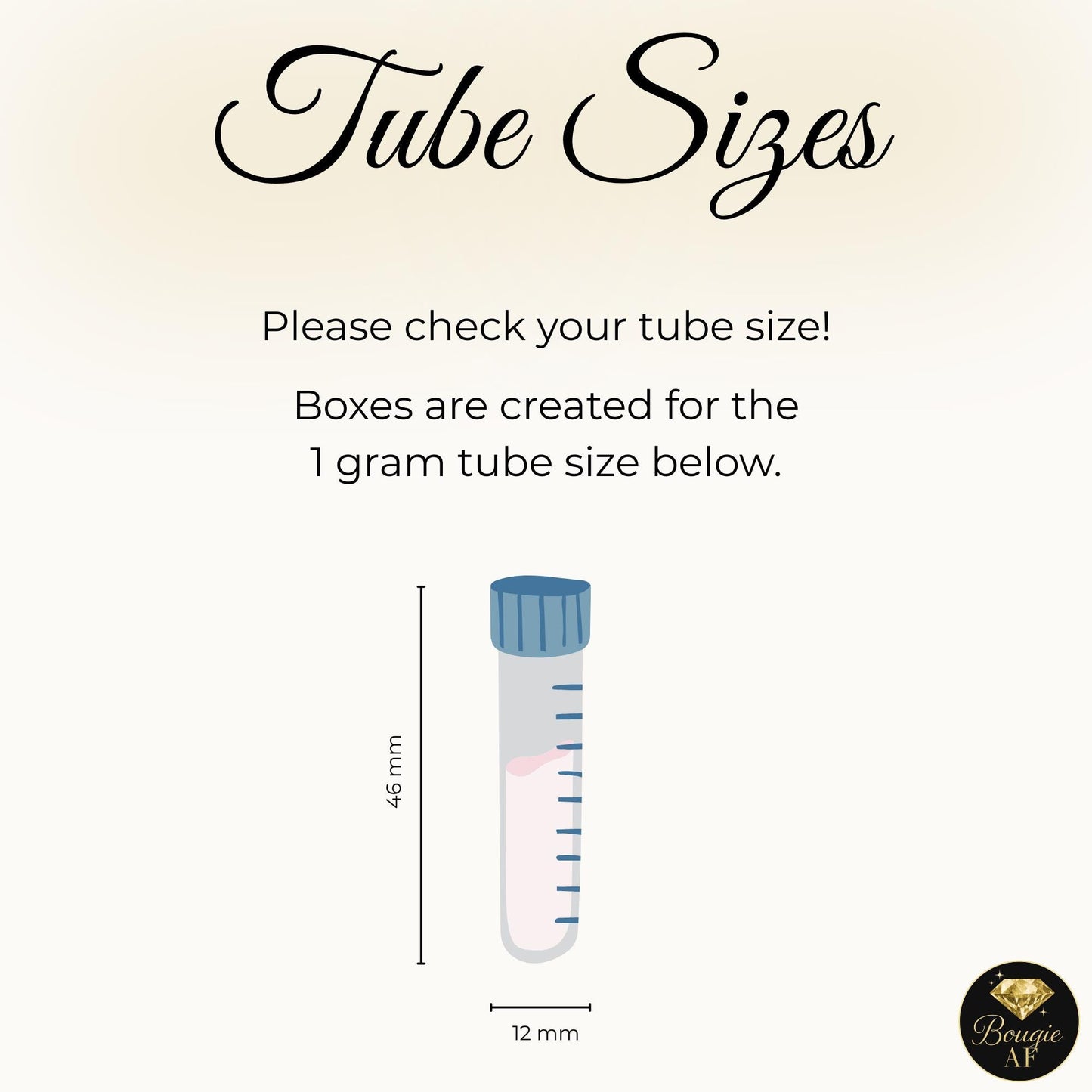 1g Cosmetic Tube Storage Case