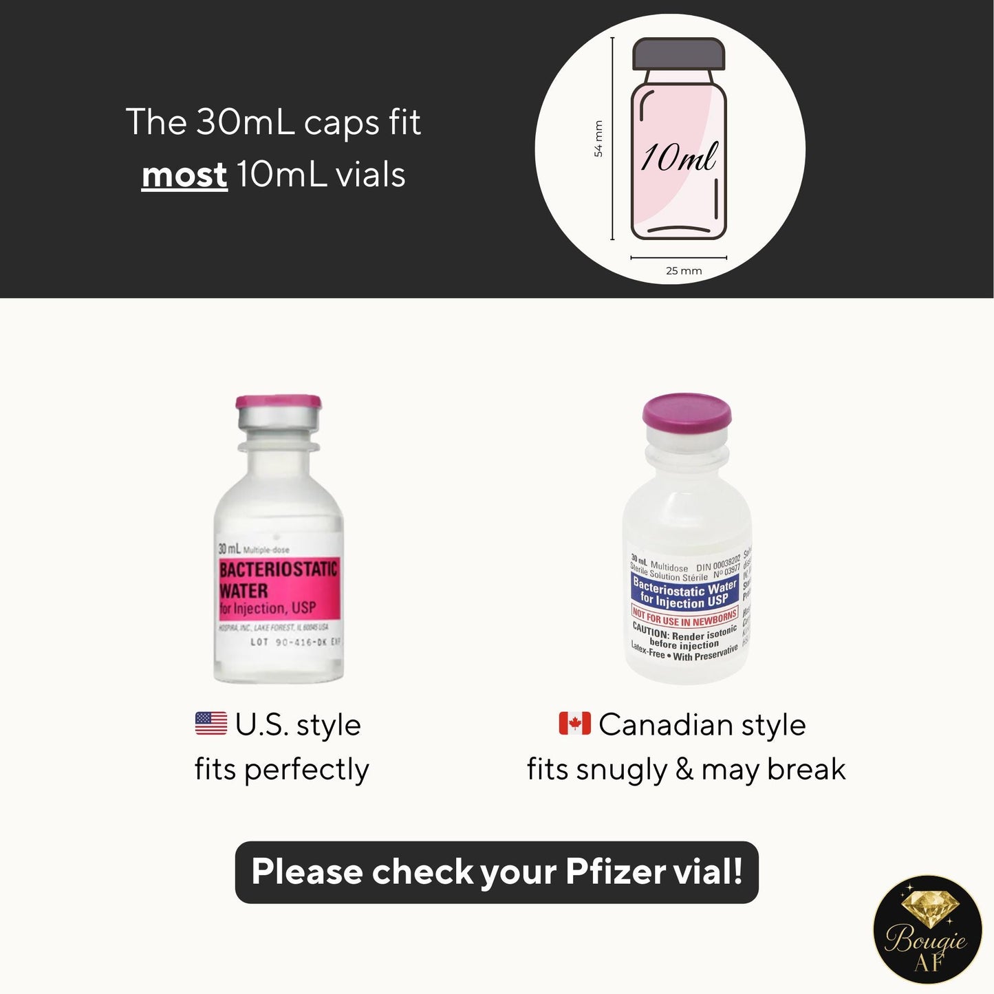 3mL Vial Caps (10-Pack)