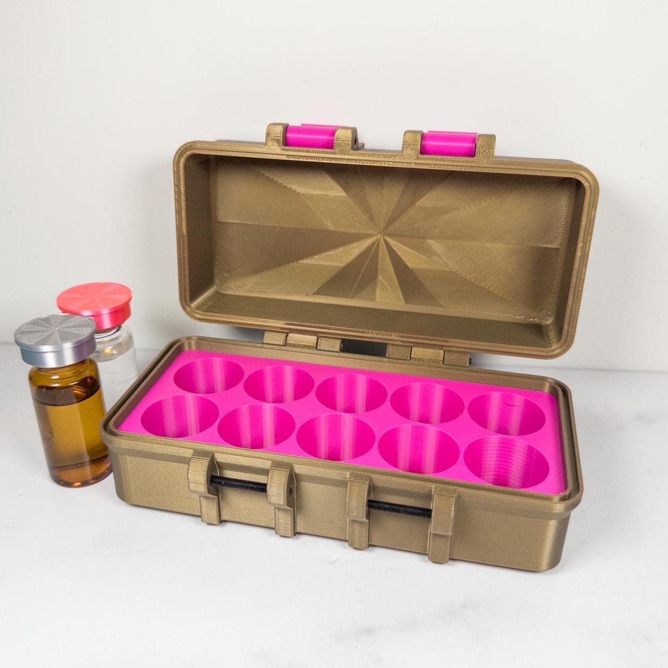 10ml Peptide Vial Case, Holds 25 vials