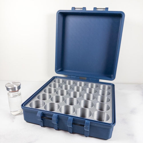 10ml Peptide Vial Case, Holds 25 vials
