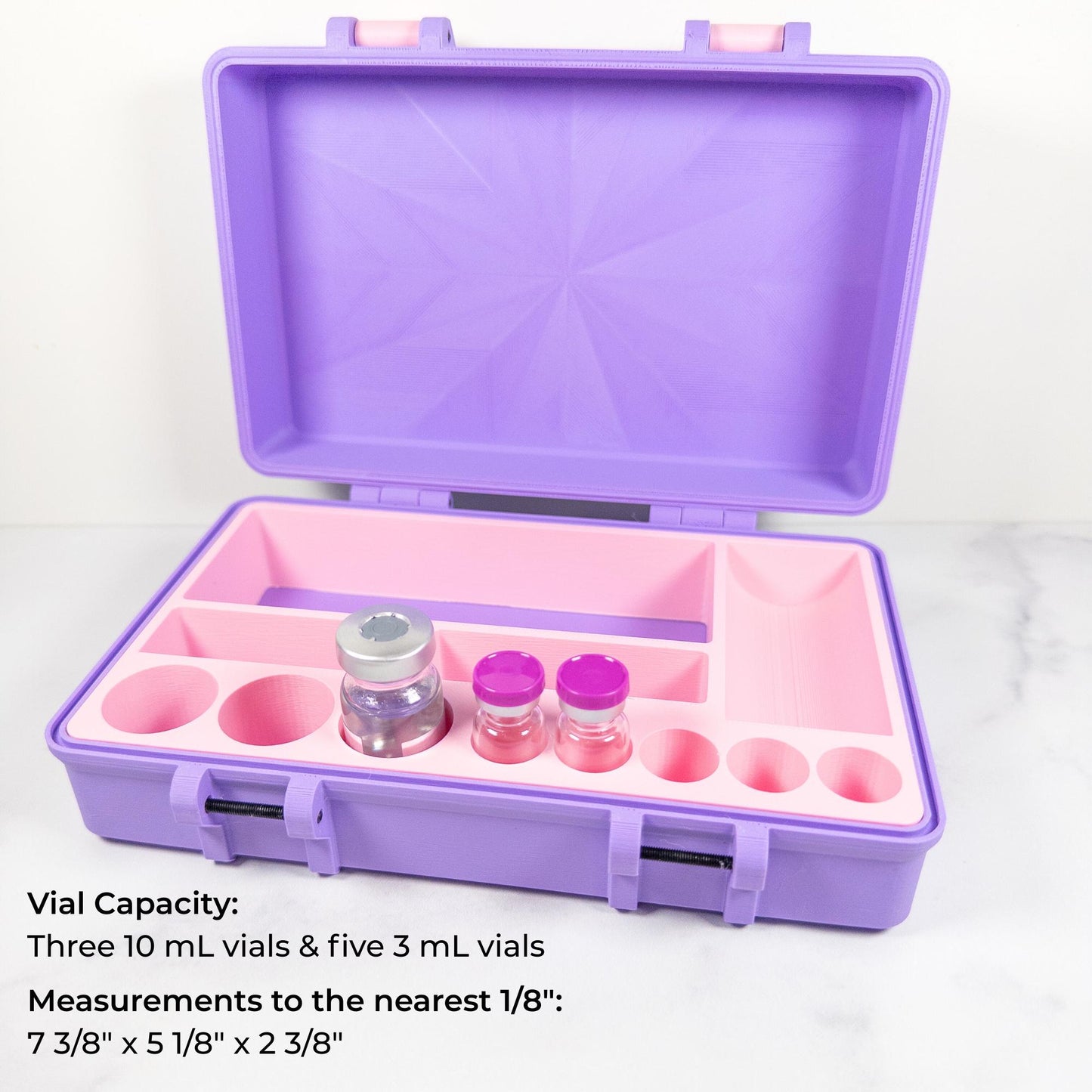Peptide Injection Organizer Case | Large for 10ml & 3ml Vials