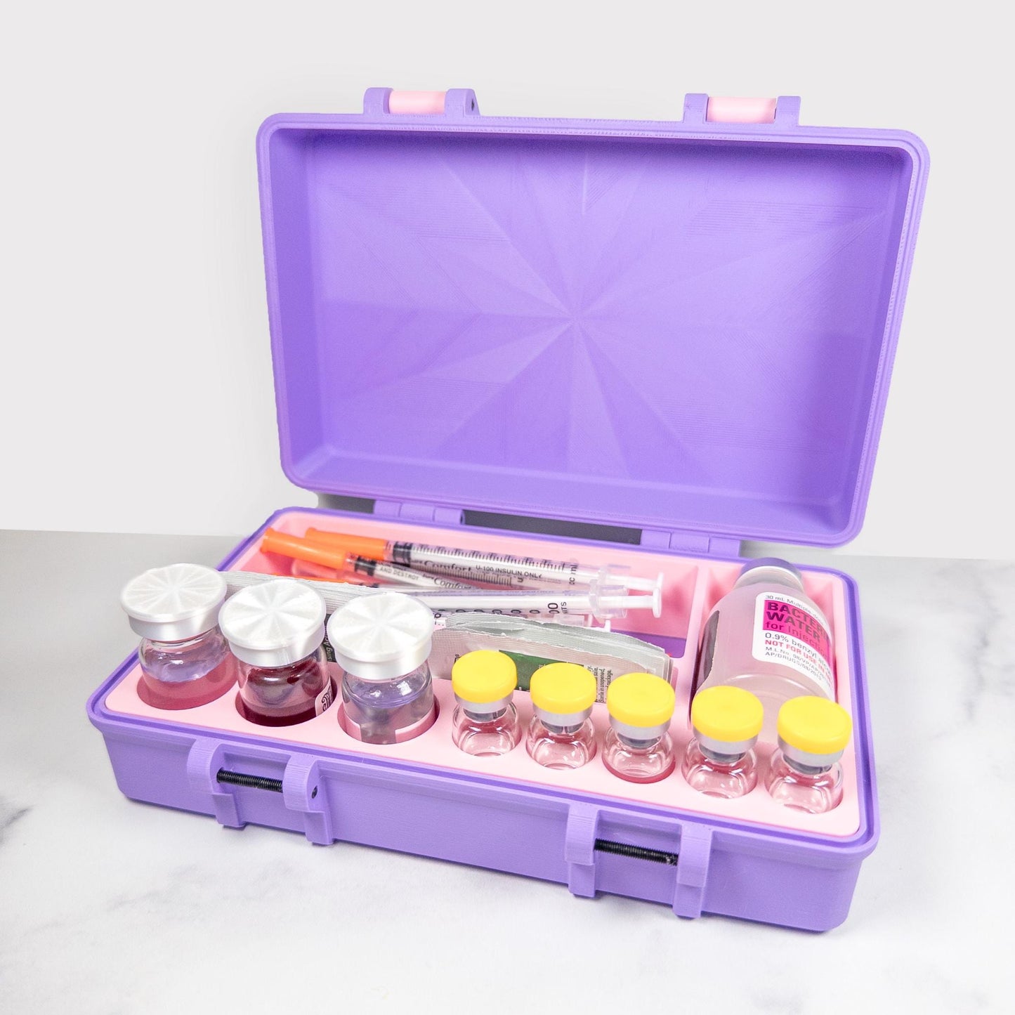 Peptide Injection Organizer Case | Large for 10ml & 3ml Vials