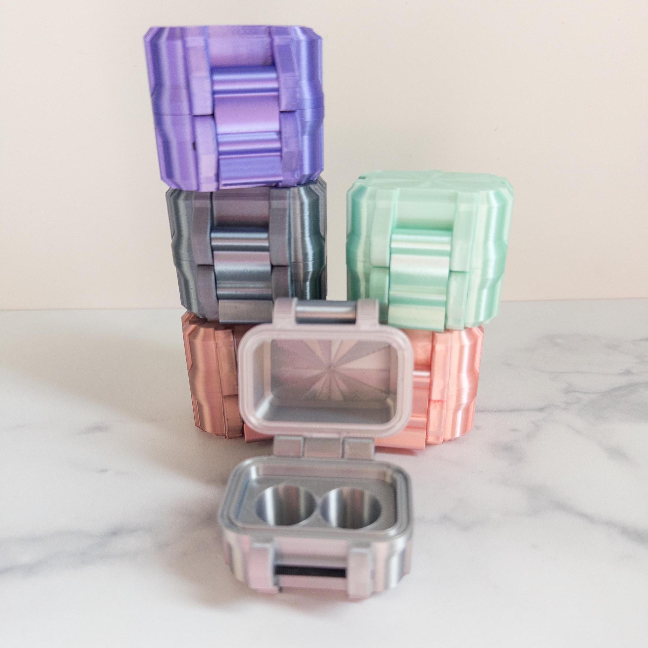 3mL Peptide Vial Case, Holds 2 Vials