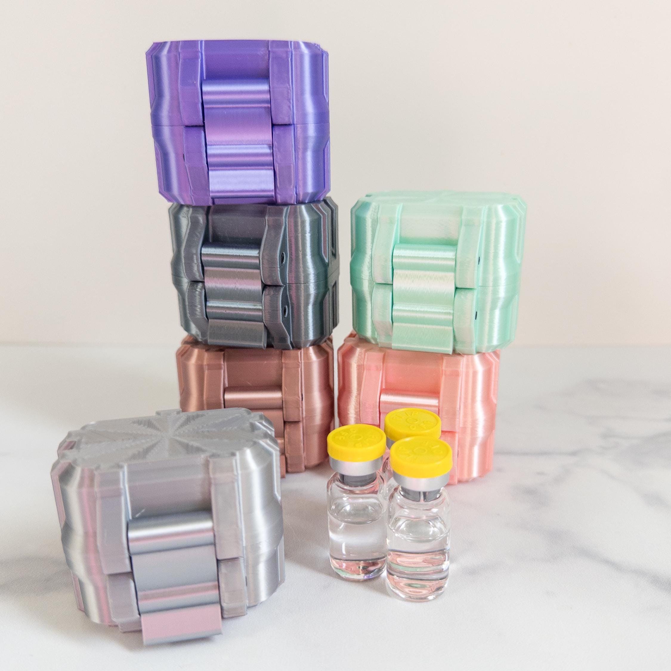 3mL Peptide Vial Case, Holds 2 Vials