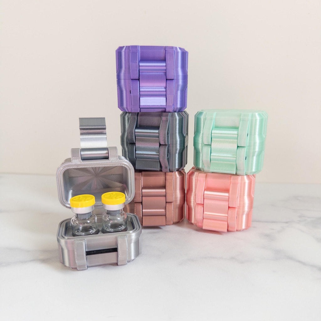 3mL Peptide Vial Case, Holds 2 Vials