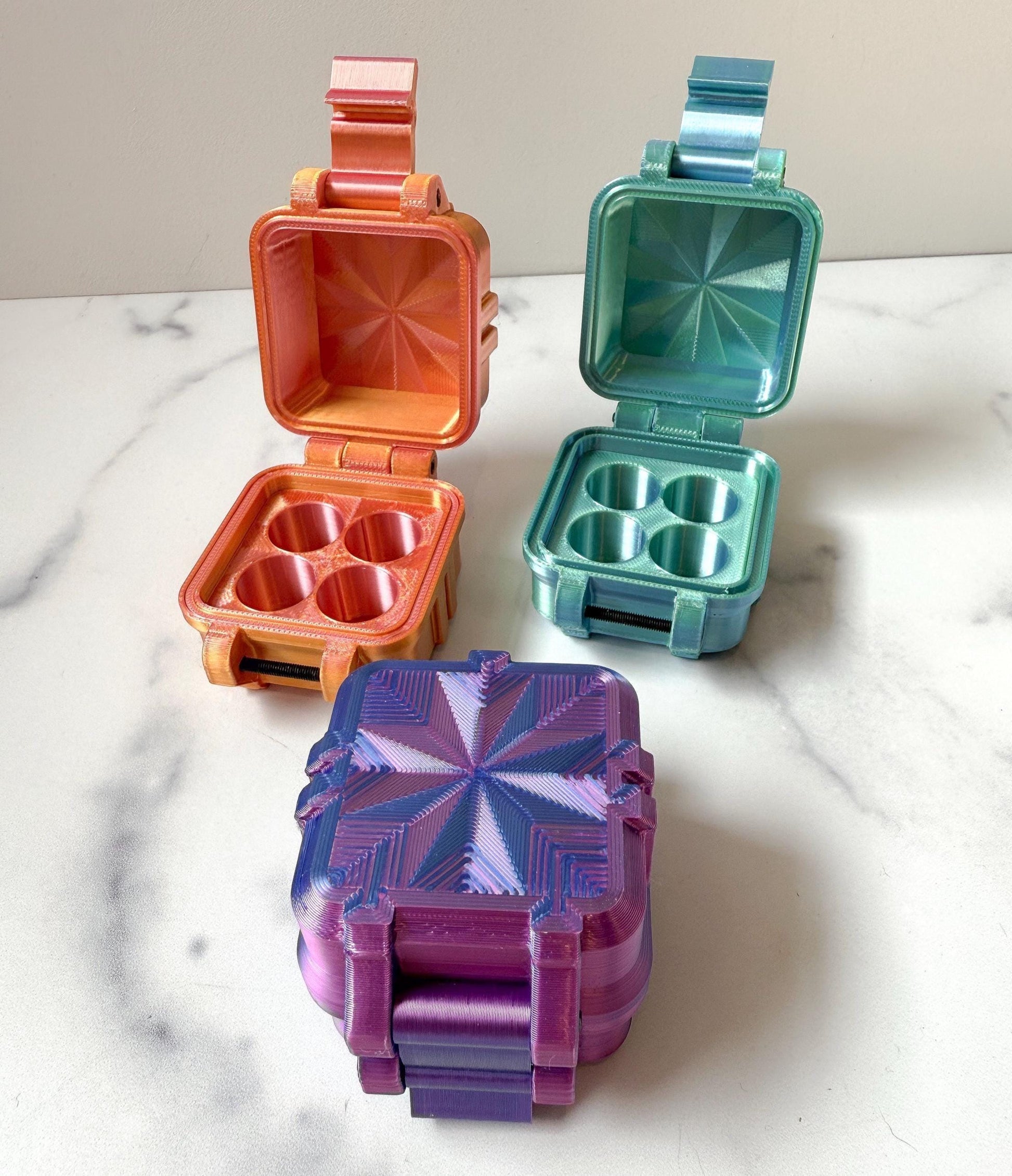 3mL Peptide Vial Case, Holds 4 vials