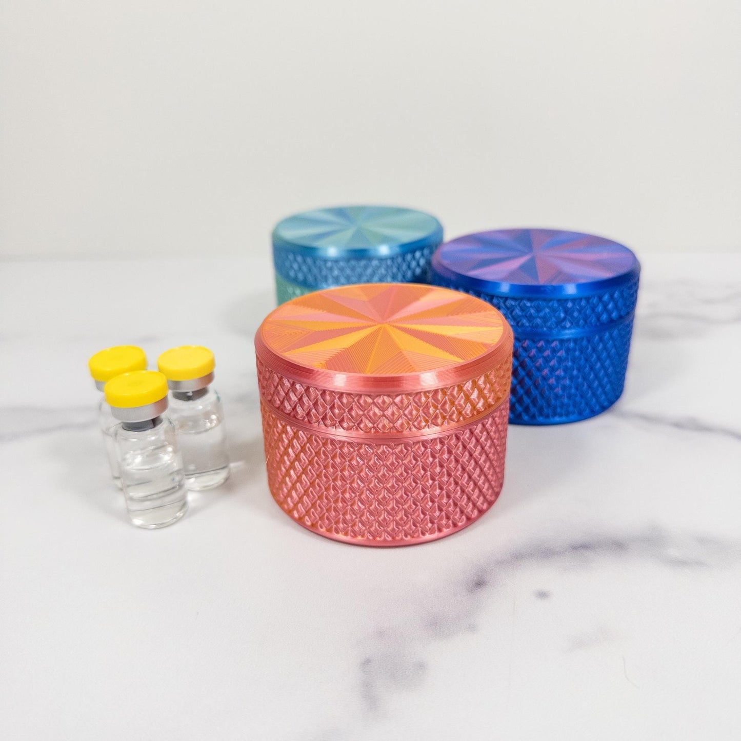 3mL Peptide Vial Container Storage, Hard Case for Freezer