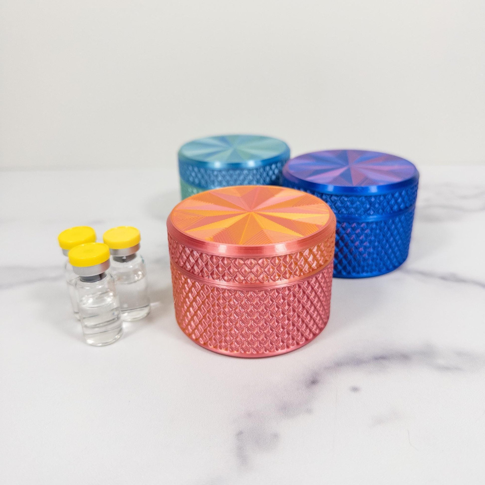 3mL Peptide Vial Container Storage, Hard Case for Freezer