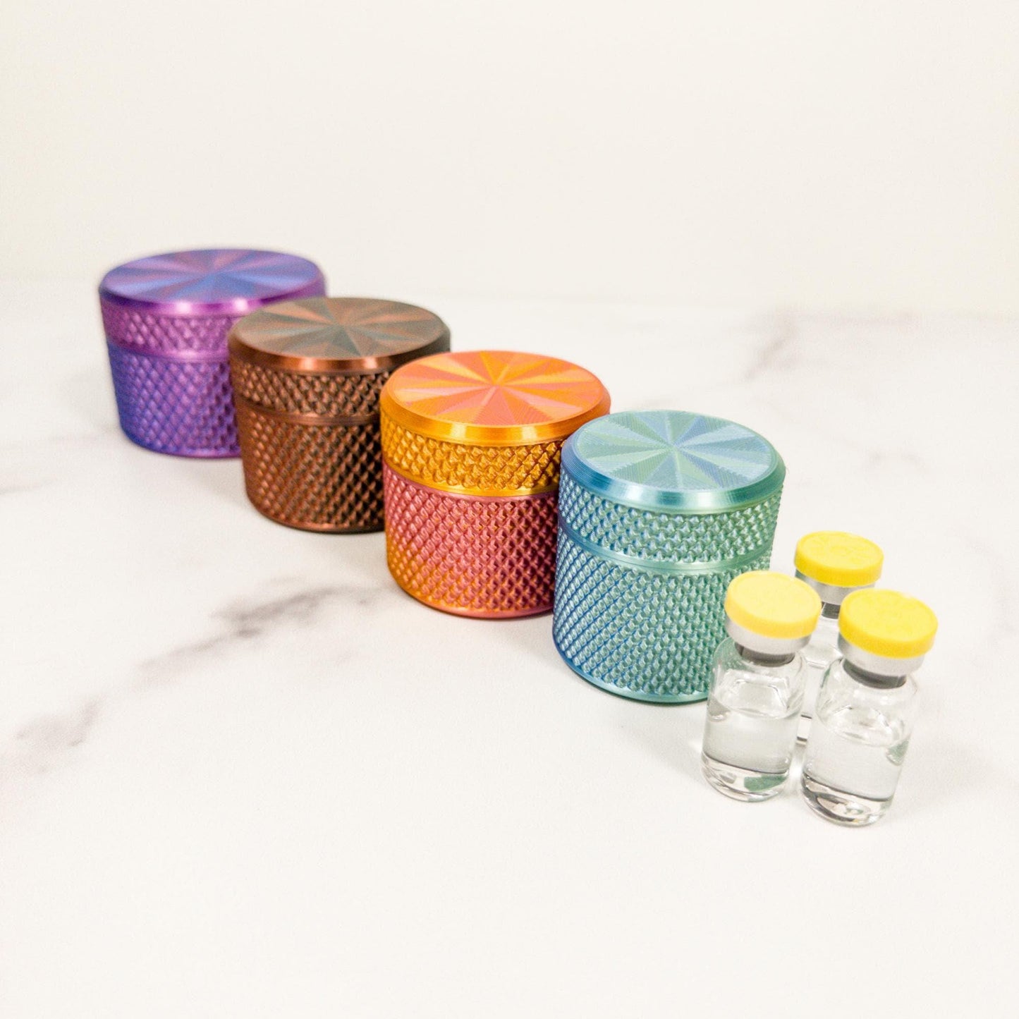 3mL Peptide Vial Container Storage, Hard Case for Freezer