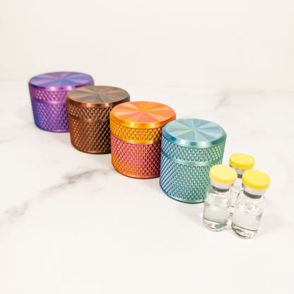 3mL Peptide Vial Container Storage, Hard Case for Freezer