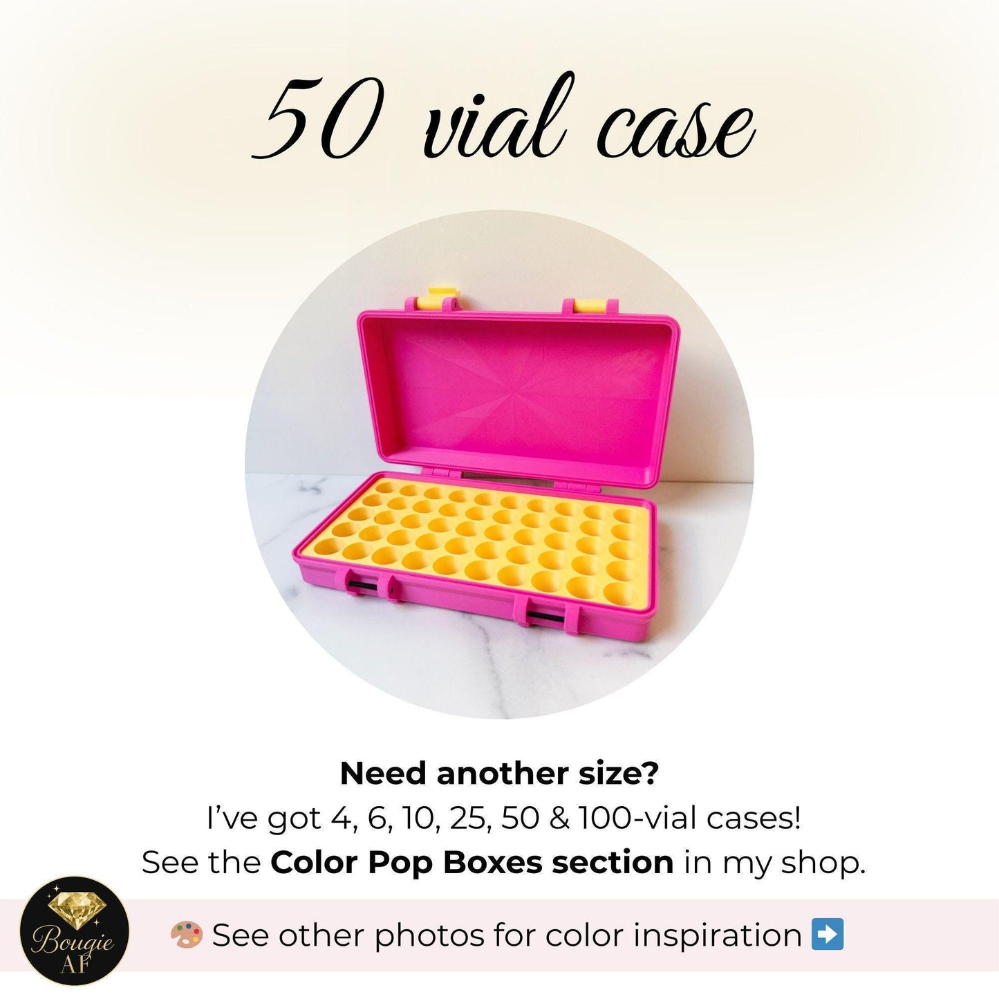 3ml Peptide Vial Case, Holds 50 vials