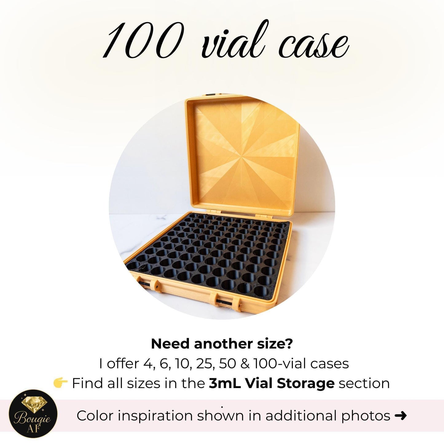 3ml Peptide Vial Case, Holds 100 vials
