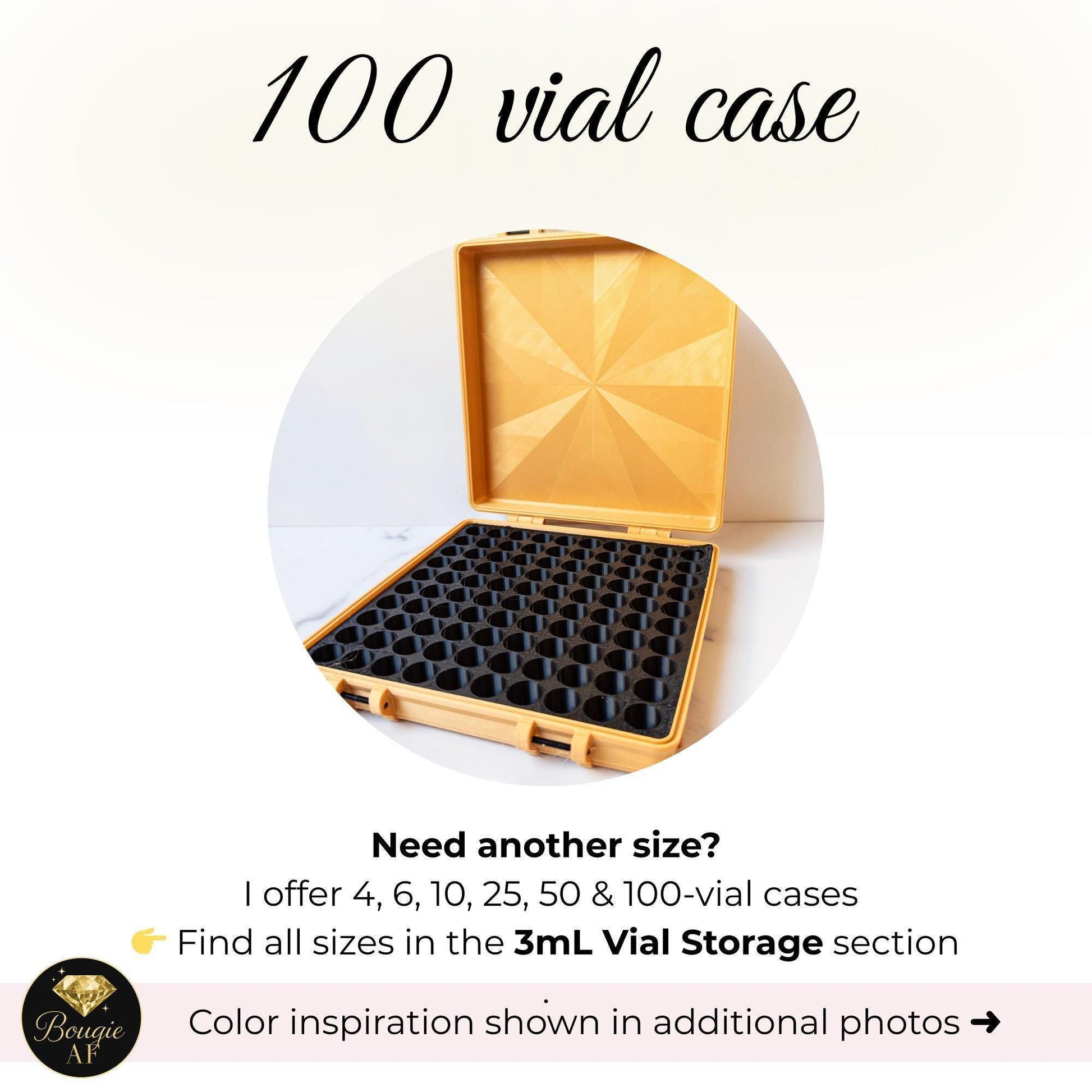 3ml Peptide Vial Case, Holds 100 vials