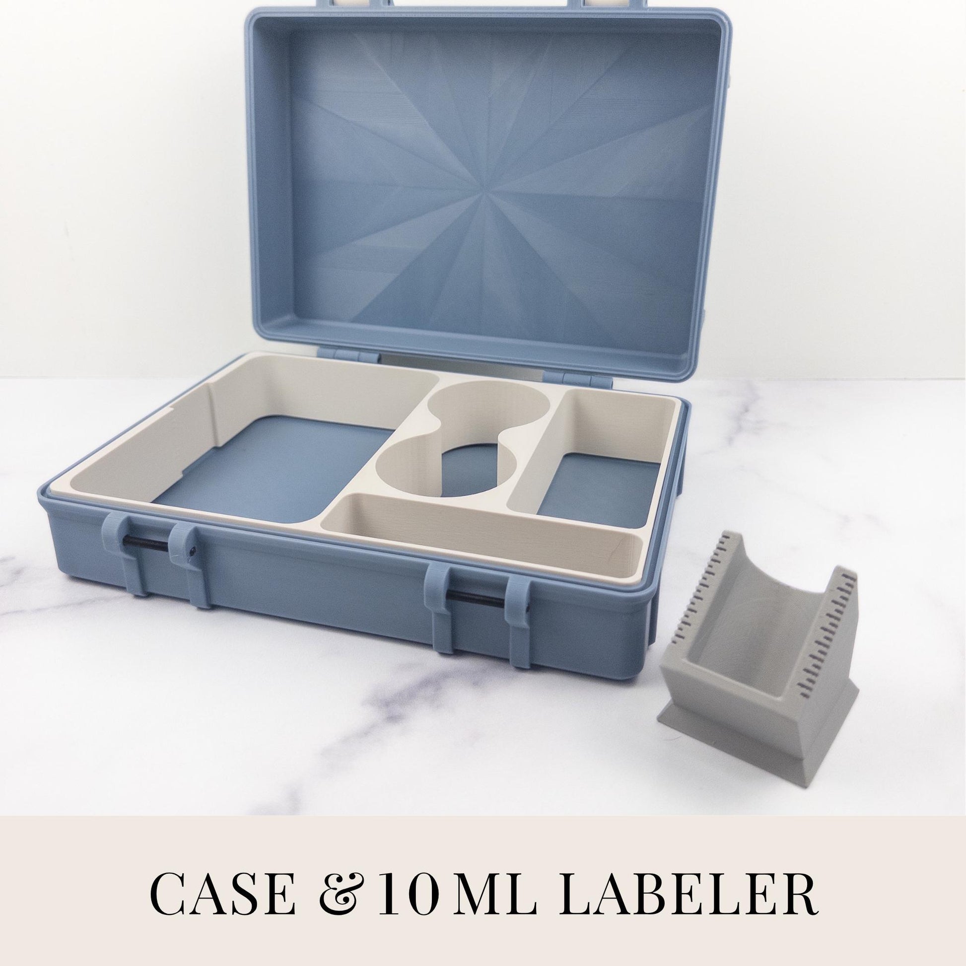 Niimbot B1 Label Printer Storage Case | 3D Printed Peptide Organizer with Vial Labelers