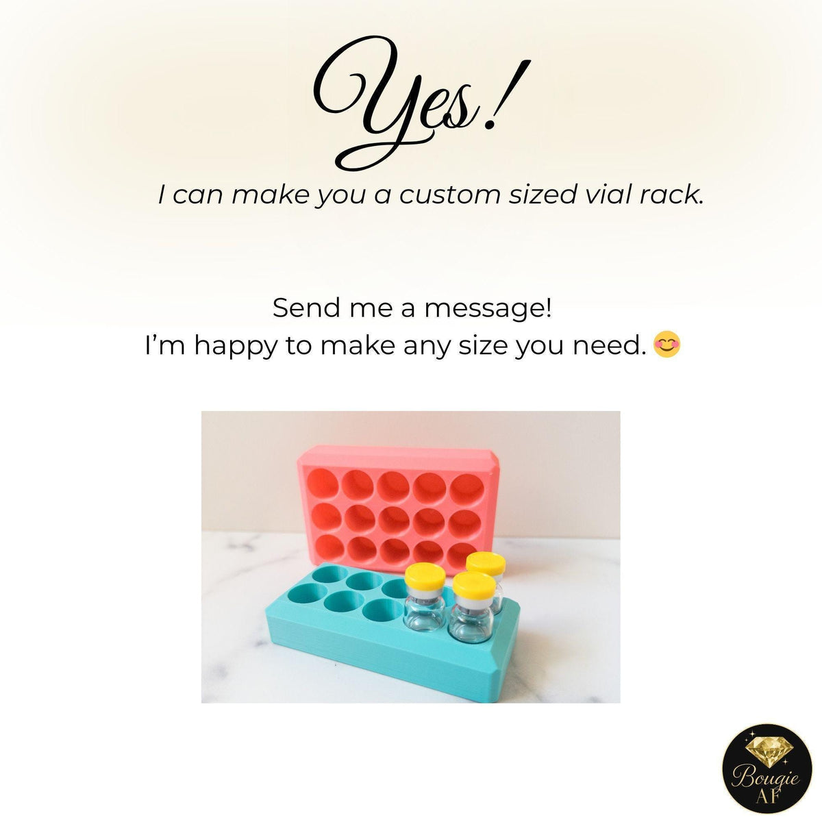 3mL & 10mL Peptide Vial Storage Racks