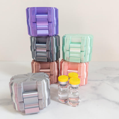 3mL Peptide Vial Case, Holds 2 Vials