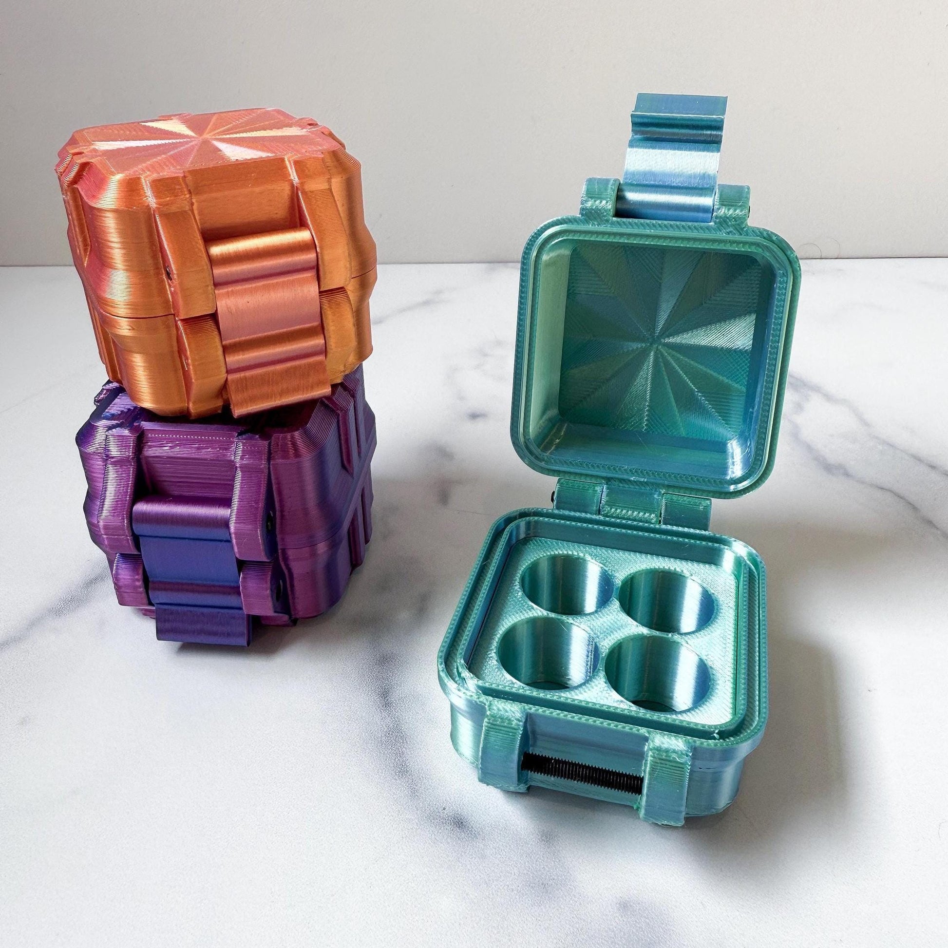 3mL Peptide Vial Case, Holds 4 vials