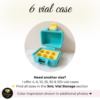 3ml Peptide Vial Case, Holds 6 vials