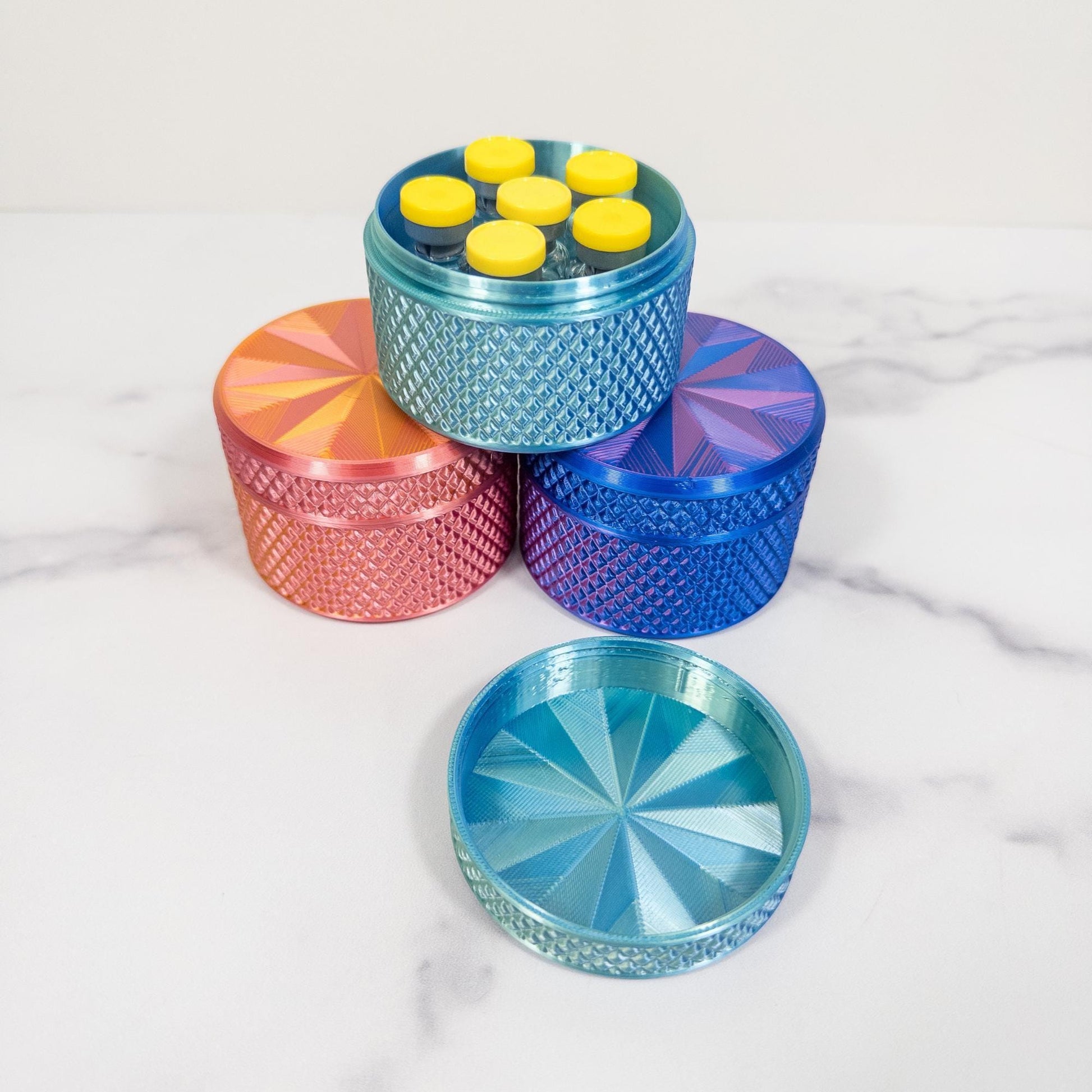 3mL Peptide Vial Container Storage, Hard Case for Freezer