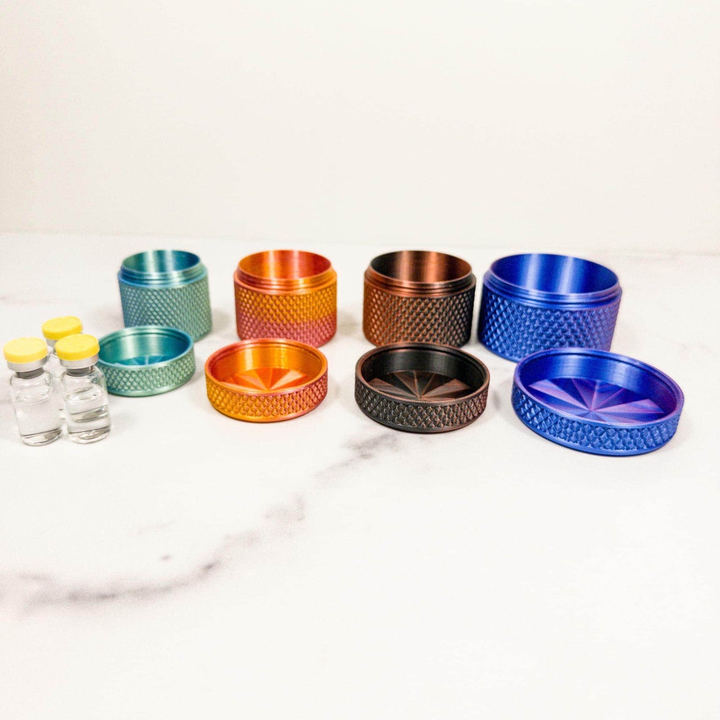 3mL Peptide Vial Container Storage, Hard Case for Freezer