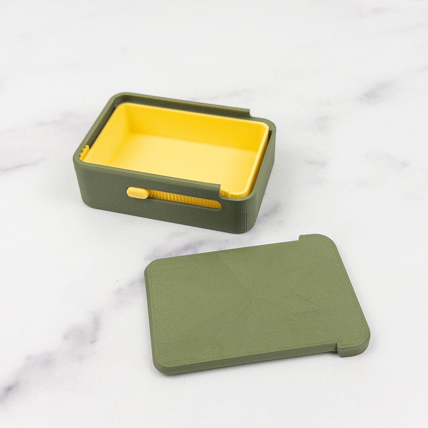 Slide Lock Supplement Box | 3D Printed Supplement Organizer | 5 Sizes, 1–4 Compartments