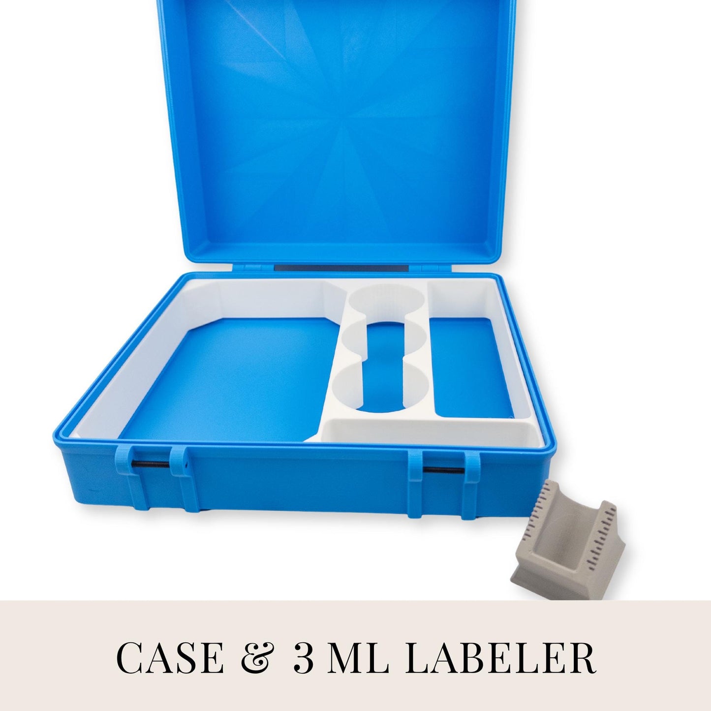 Niimbot M2 Label Printer Storage Case | 3D Printed Peptide Organizer with Vial Labelers