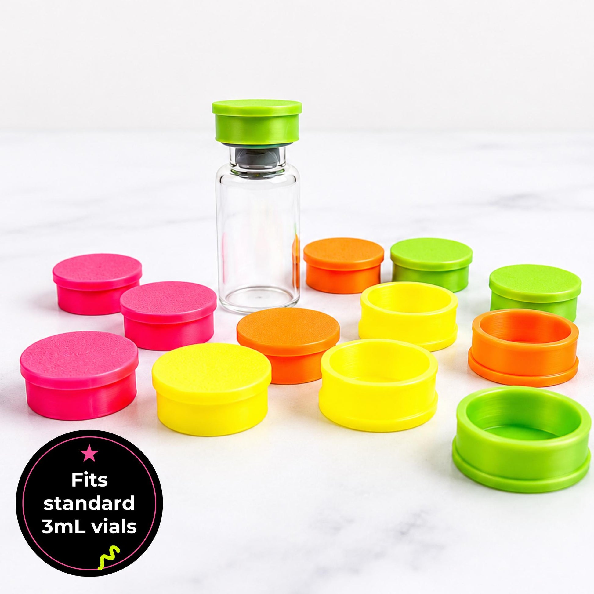 Flexible TPU 3mL Vial Caps