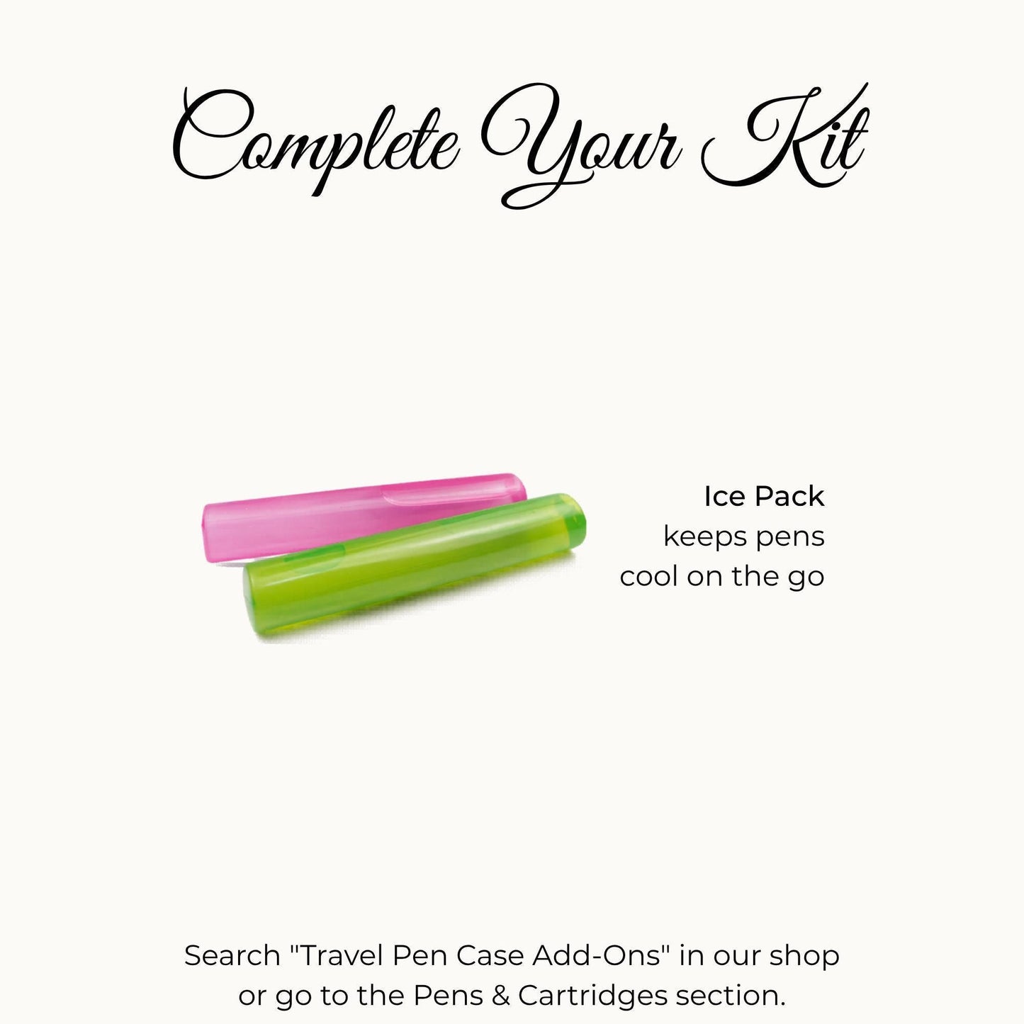 Pen and Cartridge Kit Case | 3D Printed Injection Pen Organizer | 2 Pens, Cartridges, Needle Tips & Prep Pads