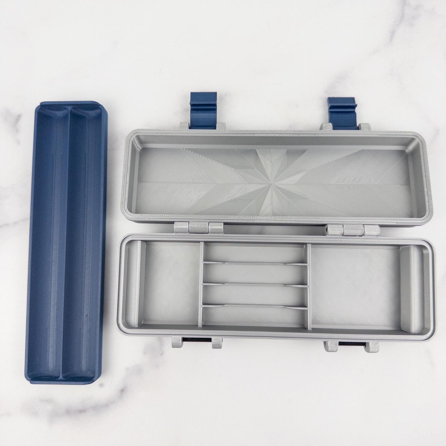 Pen and Cartridge Kit Case | 3D Printed Injection Pen Organizer | 2 Pens, Cartridges, Needle Tips & Prep Pads