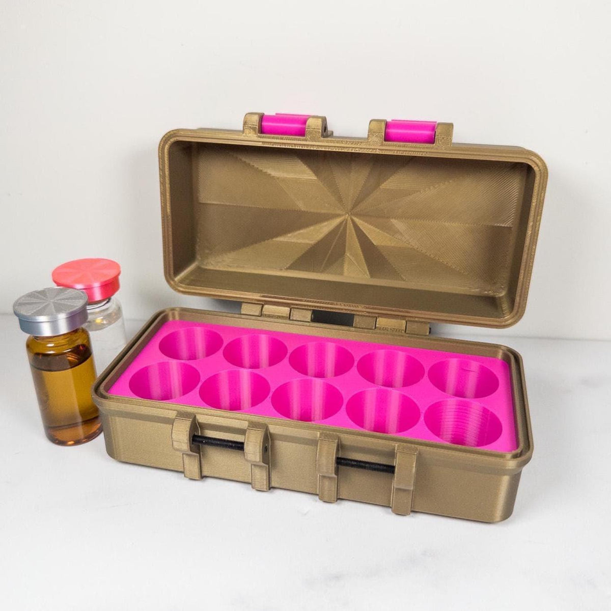 10ml Peptide Vial Case, Holds 4 vials