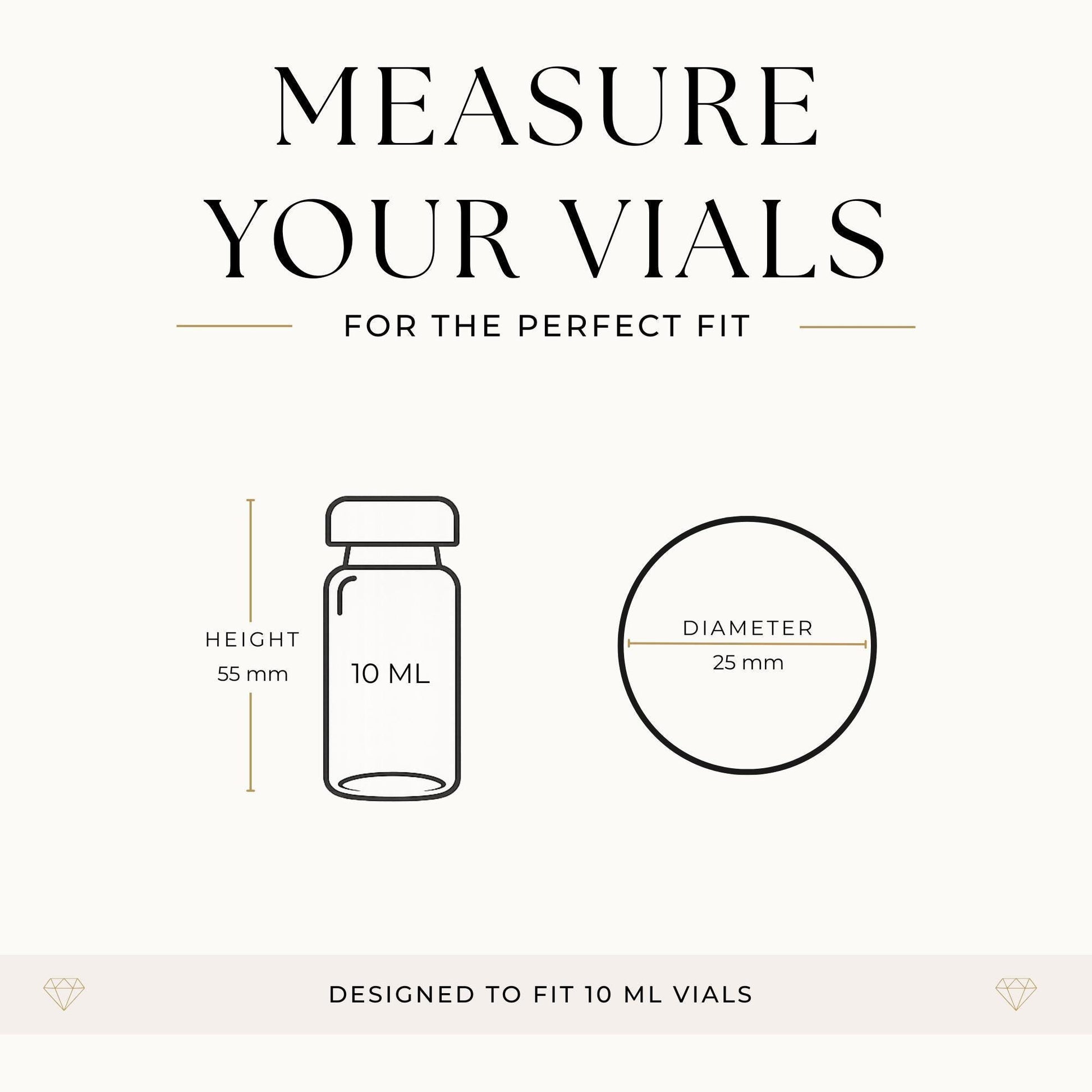 10ml Peptide Vial Case, Holds 2 vials