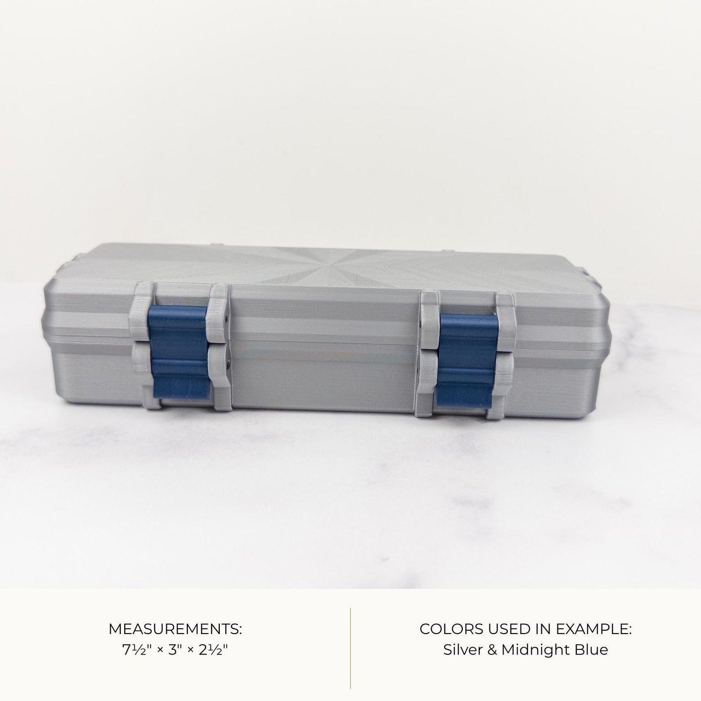 Pen and Cartridge Kit Case | 3D Printed Injection Pen Organizer | 2 Pens, Cartridges, Needle Tips & Prep Pads